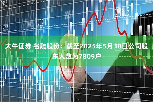 大牛证券 名雕股份：截至2025年5月30日公司股东人数为7809户