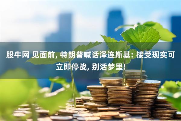 股牛网 见面前, 特朗普喊话泽连斯基: 接受现实可立即停战, 别活梦里!