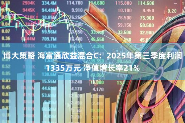 博大策略 海富通欣益混合C：2025年第三季度利润1335万元 净值增长率21%
