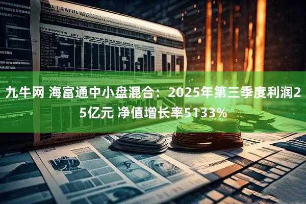 九牛网 海富通中小盘混合：2025年第三季度利润25亿元 净值增长率5133%