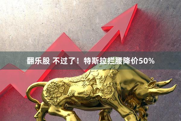 翻乐股 不过了！特斯拉拦腰降价50%
